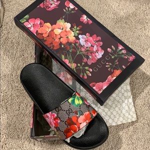 Gucci Floral Slides